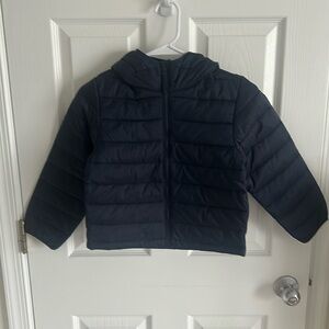Crewcuts boys winter jacket with hood. Navy. New size S(6-7)